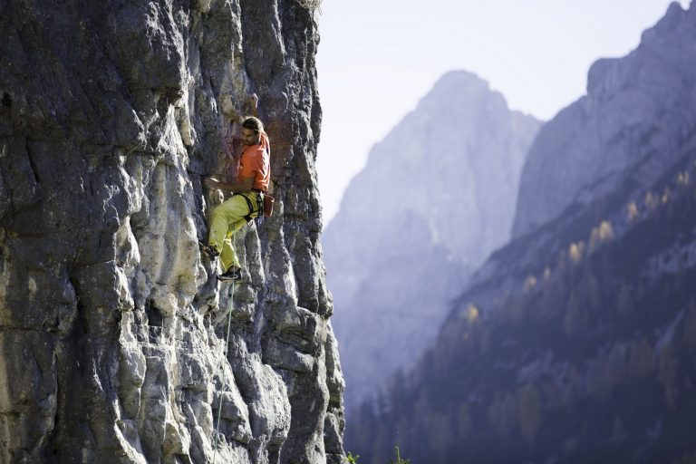 Technisch anspruchsvolle Route bei der Dolomitenhütte, Foto: Tirol Werbung, Johannes Mair | Climbers Paradise