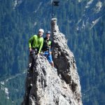 Klettern auf der Gipfelstürmernadel im Karwendel