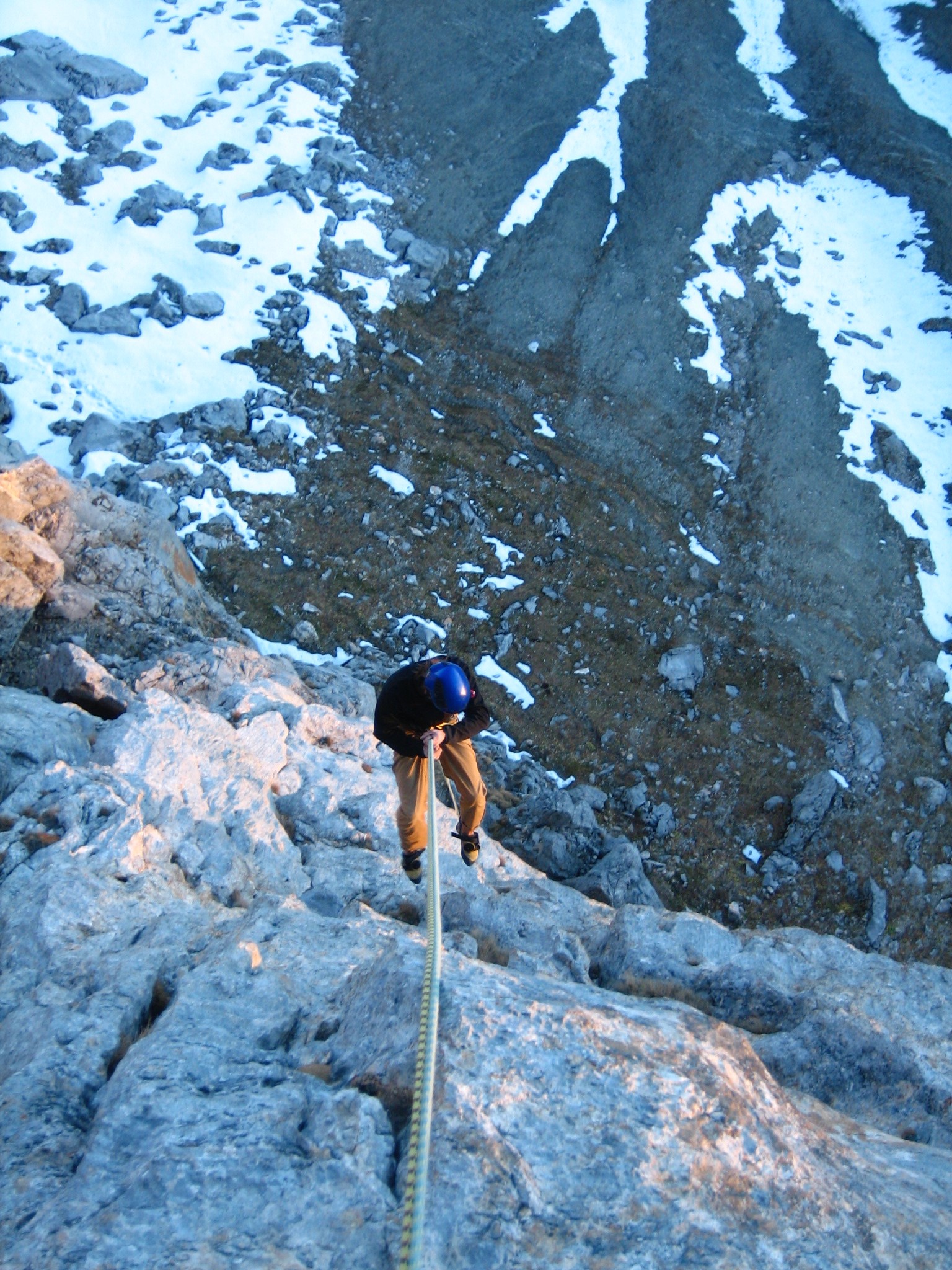 Abseilen, Wetterstein Wolke, Foto: Thomas Wanner I Climbers Paradise