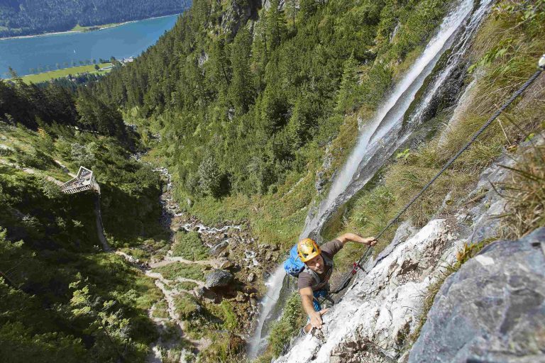 Klettersteig Buchau, Foto: Achensee Tourismus | Climbers Paradise