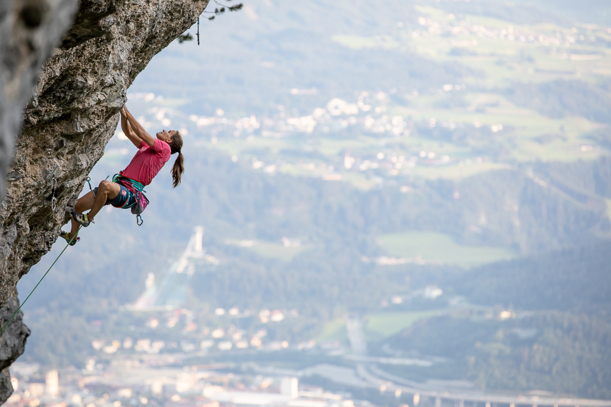 Anna Stöhr klettert auch alpin sehr gerne, Foto: Fichtinger/Innsbruck | Climbers Paradise