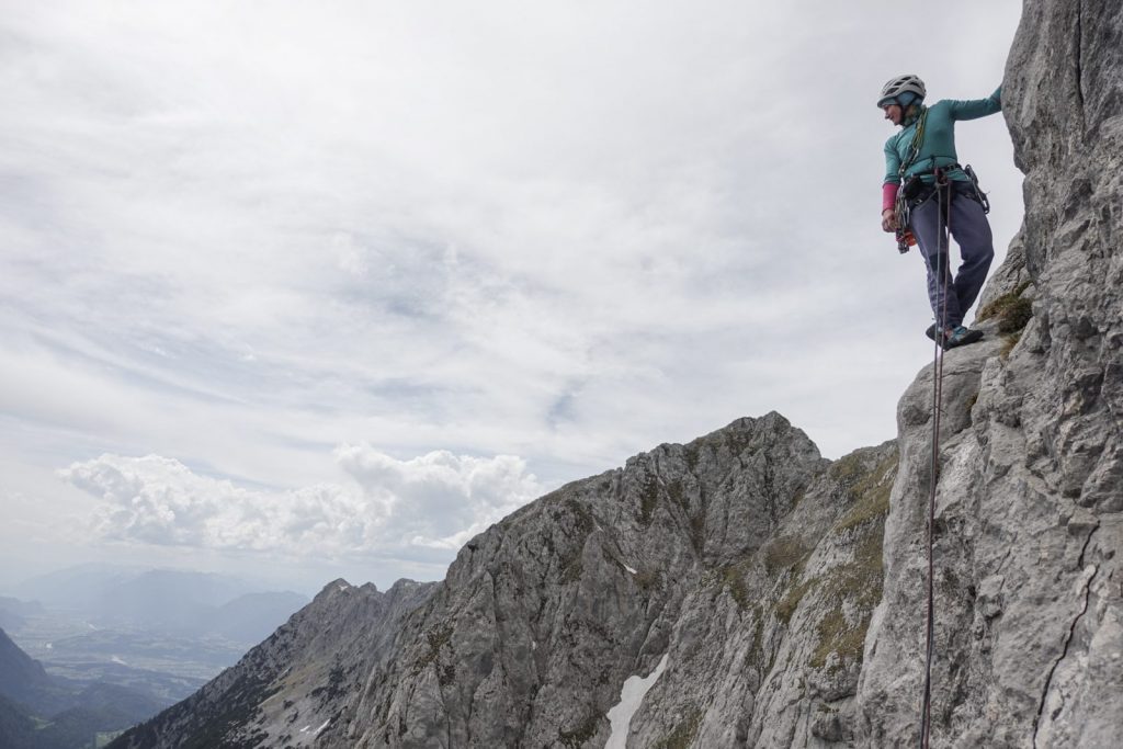 Wilder Kaiser: Alpinklettern am Sonneck. Foto: Simon Schöpf | Climbers Paradise