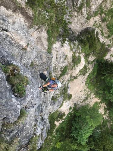 Bergkammeradensteig: Autorin hat Spaß, Foto: Susa Schreiner | Climbers Paradise