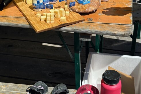 Eine typische Tiroler Bretteljause