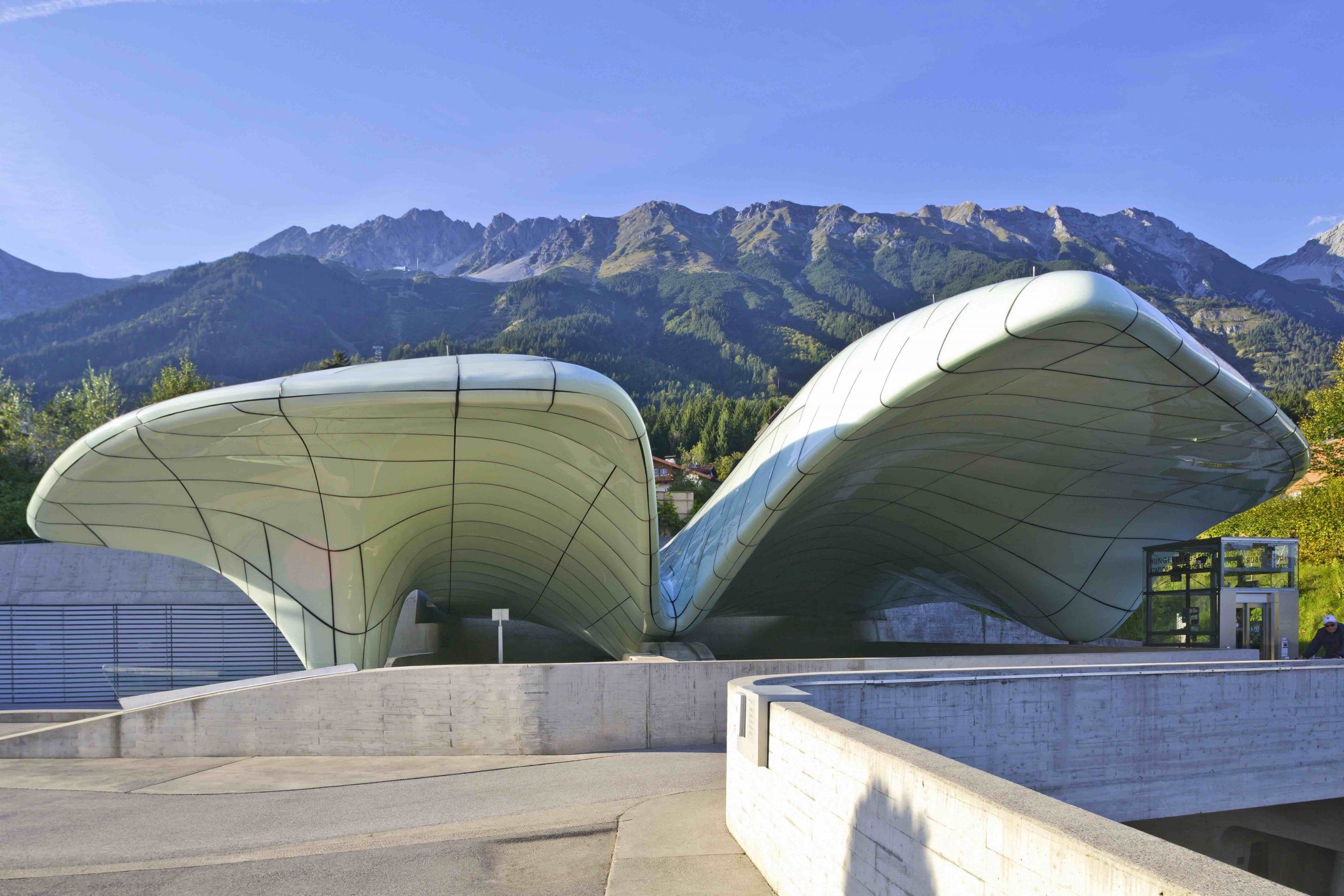 Die von Zaha Hadid entworfene Nordkettenbahn-Station Hungerburg