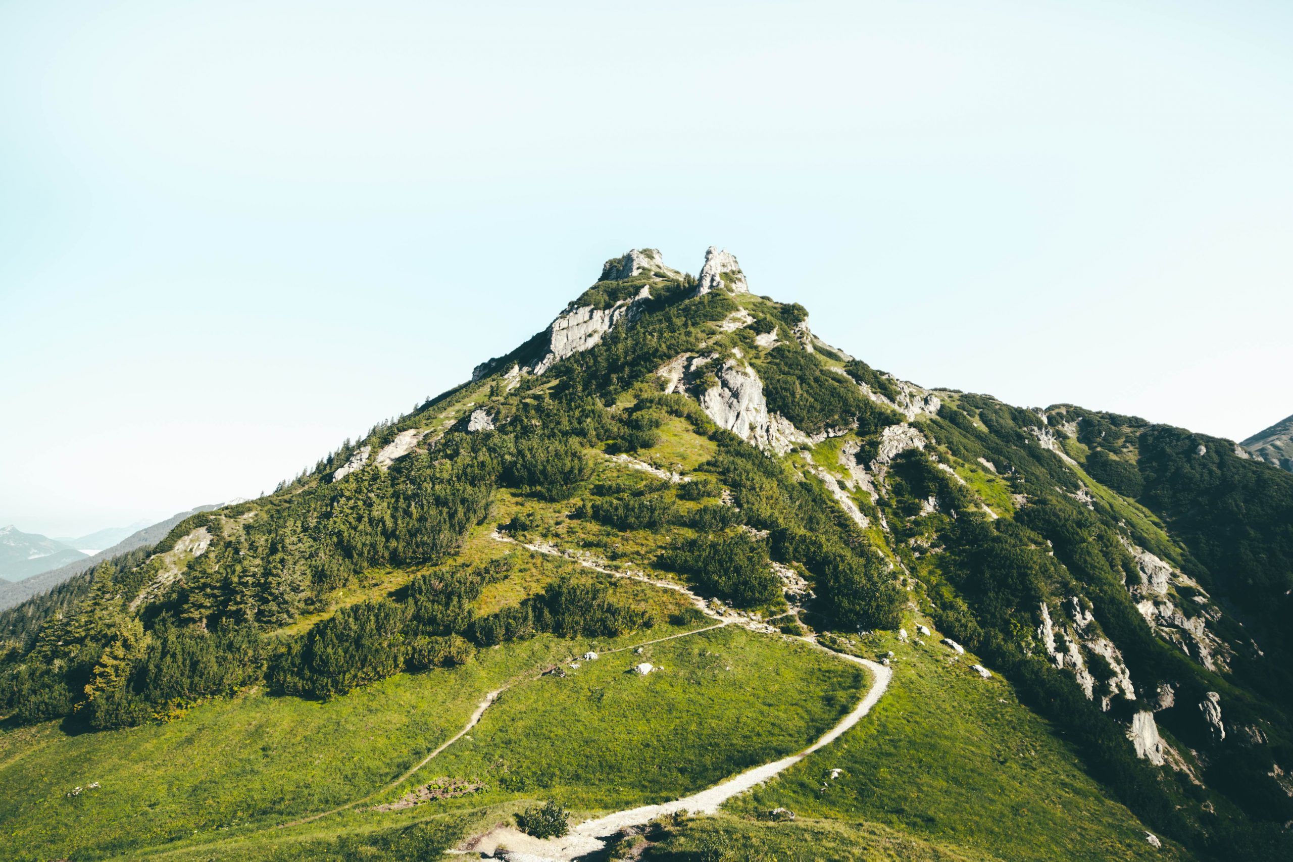 Am Klettersteig Richtung Stripsenkopf