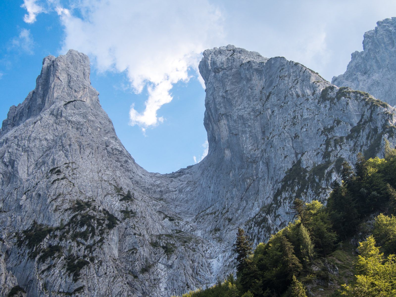 View into the ‘Steinerne Rinne’ on the Wilder Kaiser