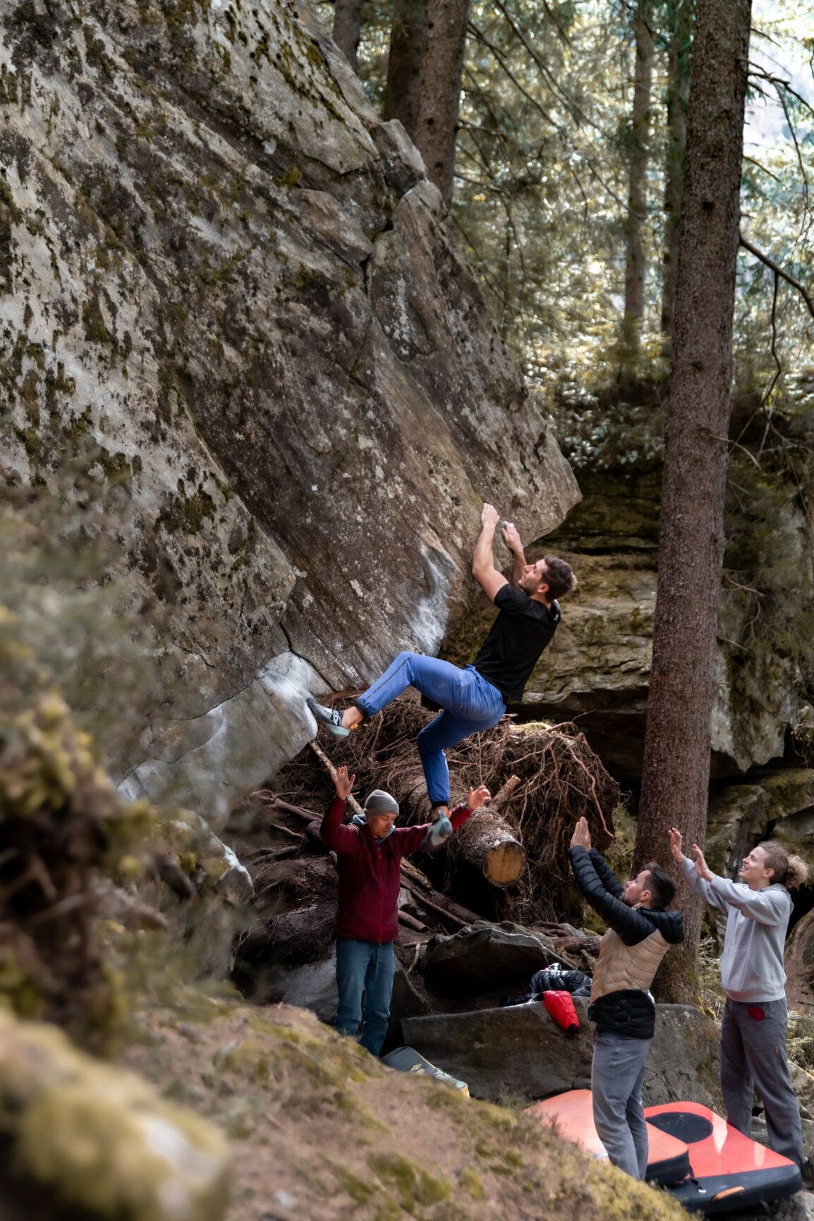 Bouldergebiet Ginzling Wald im Zillertal