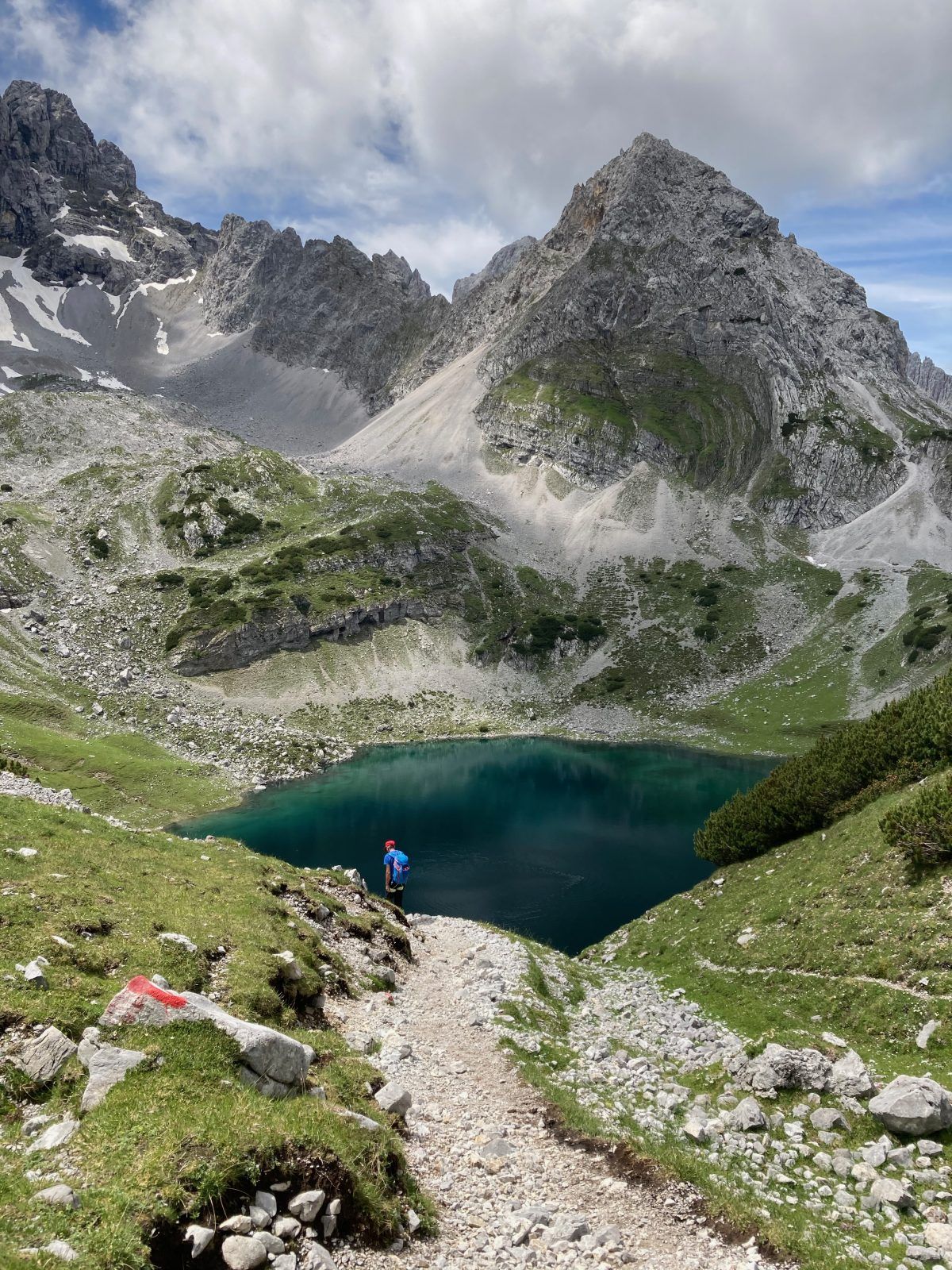 View of the Drachensee near the Coburger Mountain hut