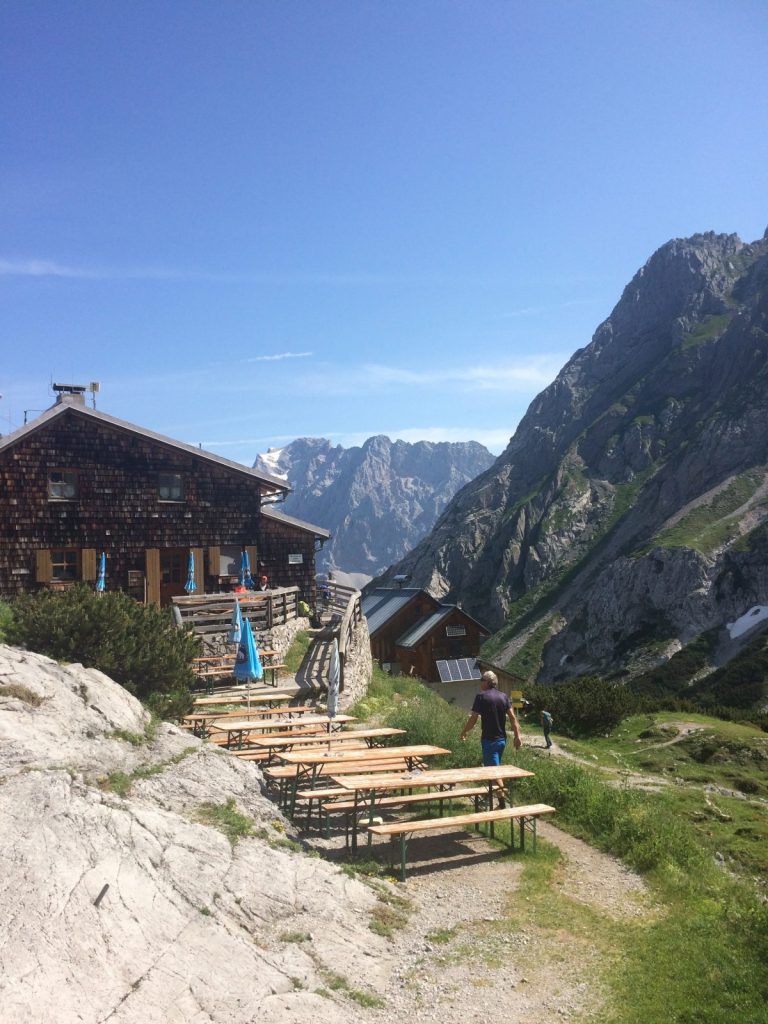The Coburger Mountain Lodge above Ehrwald