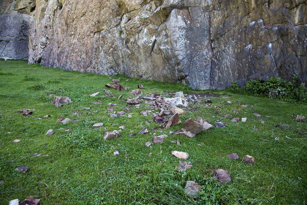 Rock Fall at the Tumpen Rock Climbing Area in the Ötztal Valley
