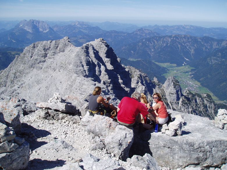 Ausblick auf die Loferer und Leoganger Steinberge