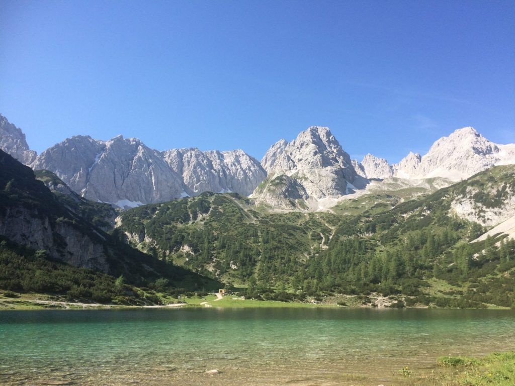 Seebensee with a mountain backdrop above Ehrwald