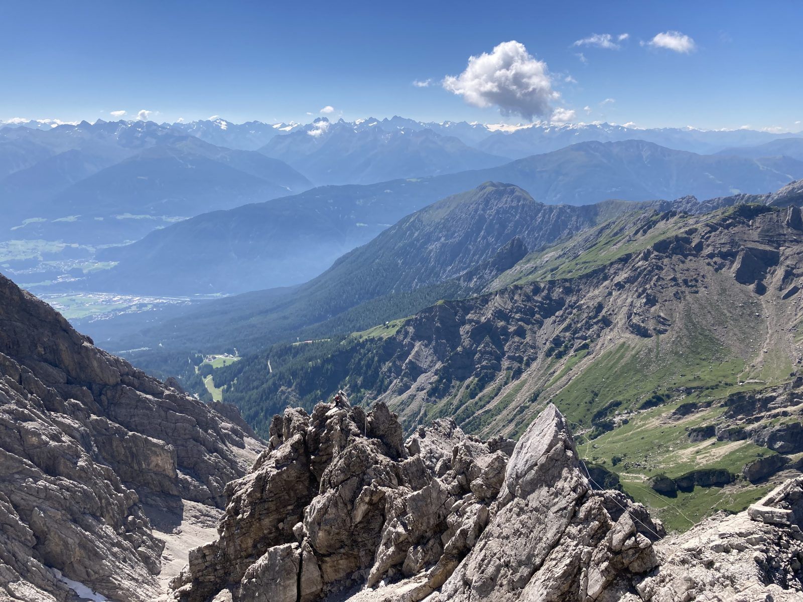Panorama vom Gipfel des Maldonkopf