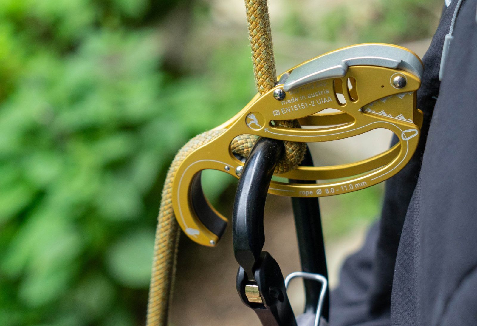 Sicherungsgerät GOLD FISH mit Slide-Autolock-Karabiner