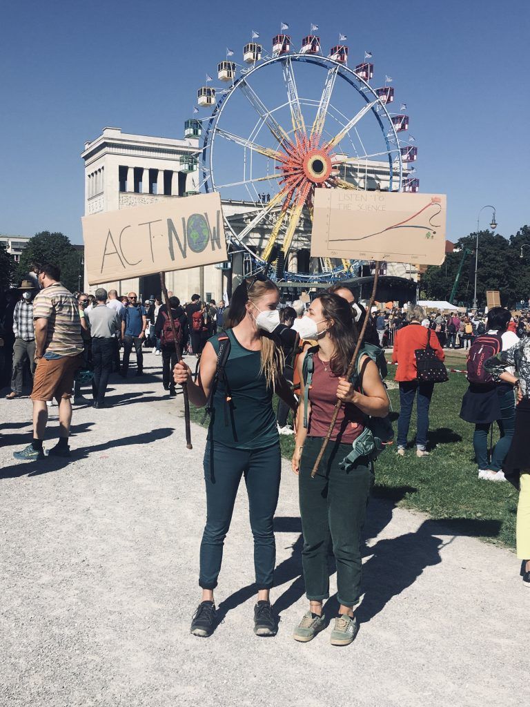 Lena Müller beim Klimastreik