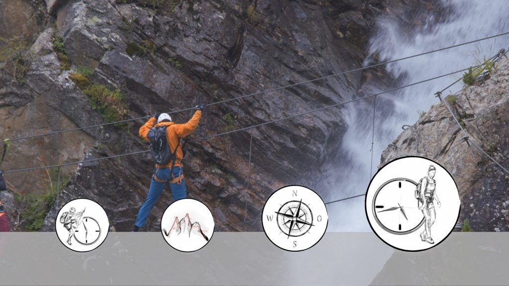 Altschneefeld on the access to a Via Ferrata/Iron Way