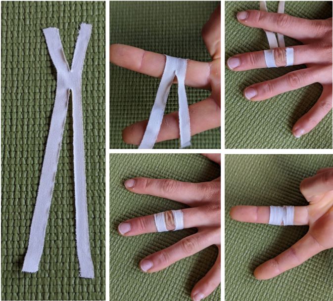 H-Tape am Finger