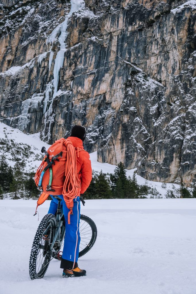 Ice Climbing by E-Bike