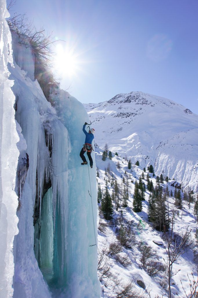 Eisklettern für Anfänger in Tirol