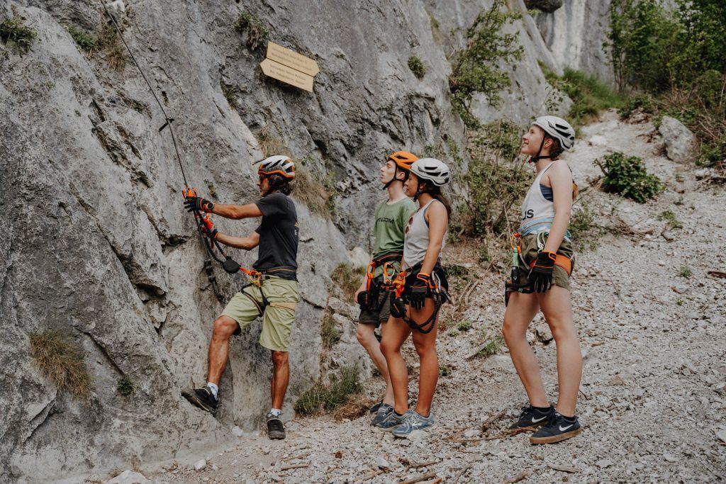 Teilnehmende bei einem SAAC Climb Camp