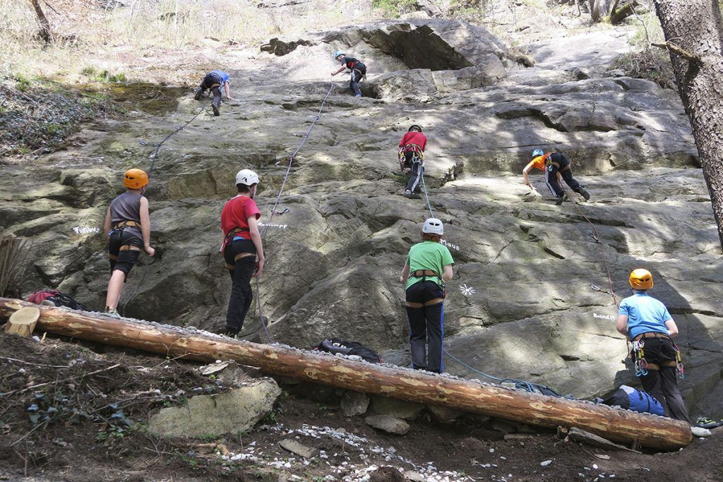 Family climbing park in Oetz in the Ötztal valley