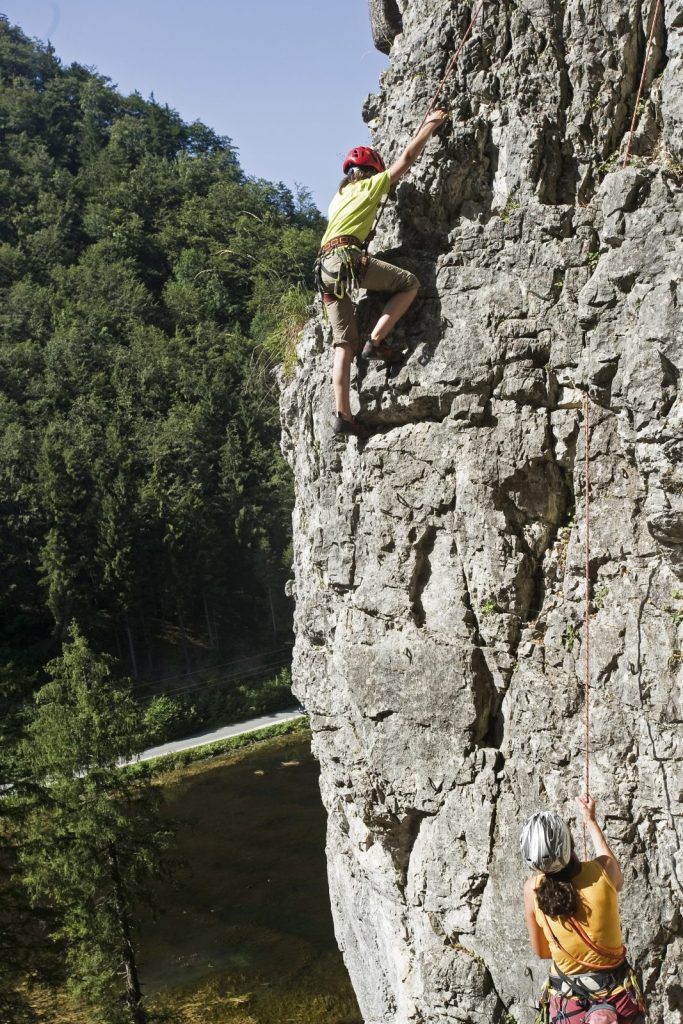 Kletterin im Klettergarten Wiesensee bei Hochfilzen