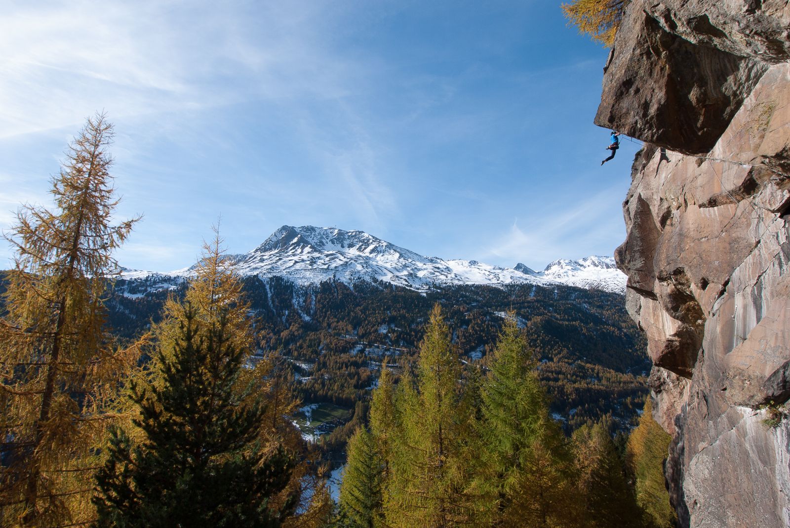 Climbing at the Moosalm in the upper Ötztal