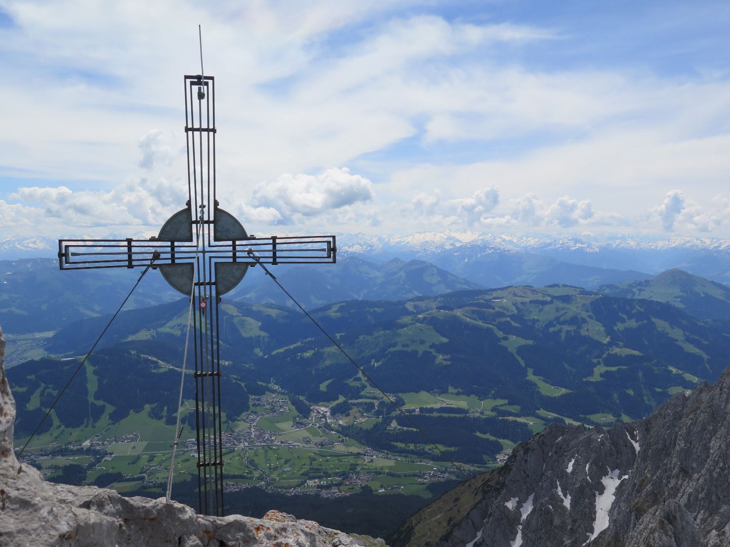 Am Gipfel der Ellmauer Halt im Wilden Kaiser